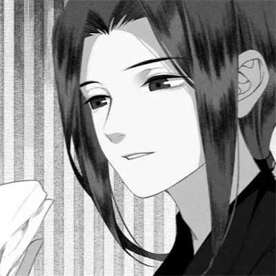 qq头像动漫男生古风黑白高清好看