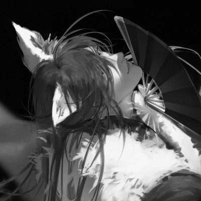 qq头像动漫男生古风黑白高清好看