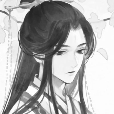 qq头像动漫男生古风黑白高清好看