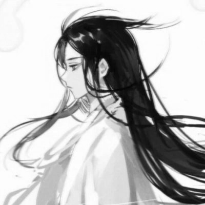 微信头像古风男生黑白动漫