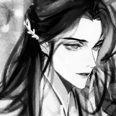动漫男生头像黑白古风高清好看