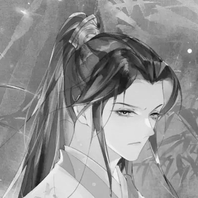 动漫男生头像黑白古风高清好看