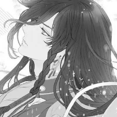 动漫男生头像黑白古风高清好看