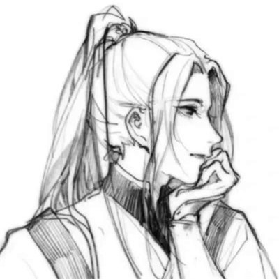 动漫男生头像黑白古风高清好看