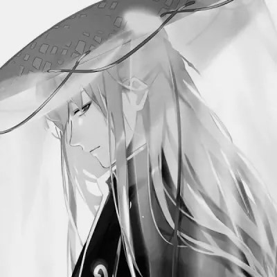 动漫男生头像黑白古风高清好看