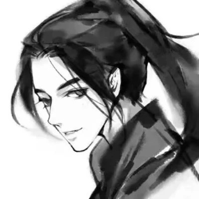 动漫男生头像黑白古风高清好看
