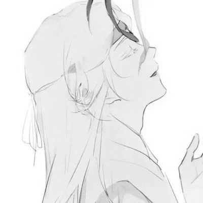 动漫男生头像黑白古风高清好看