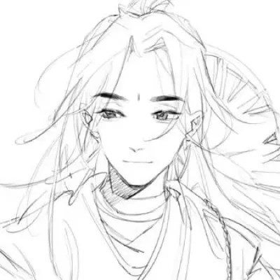 动漫男生头像黑白古风高清好看