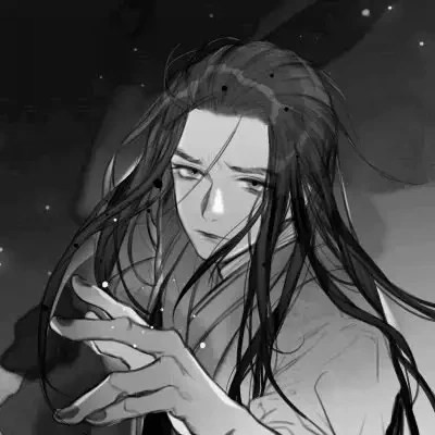 古风头像仙气男黑白高清好看