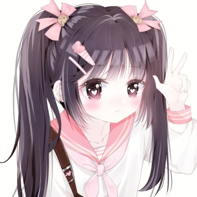 动漫少女闺蜜头像多人精致可爱图片