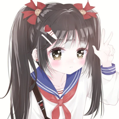动漫少女闺蜜头像多人精致可爱图片
