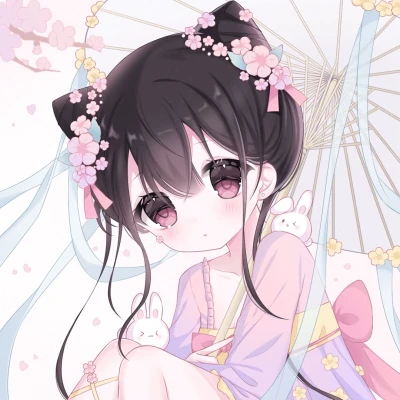 动漫少女闺蜜头像多人精致可爱图片