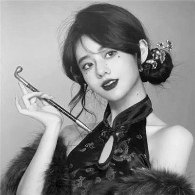 微信高清黑白女生头像