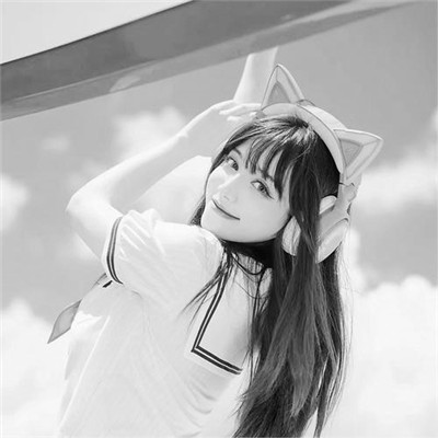 微信高清黑白女生头像
