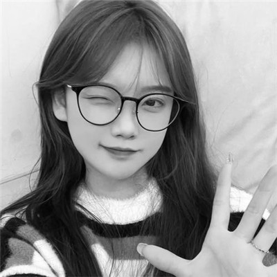 微信高清黑白女生头像
