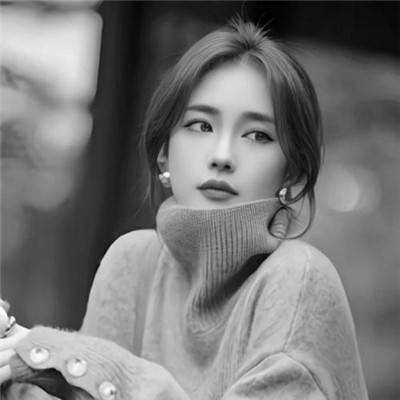 微信高清黑白女生头像