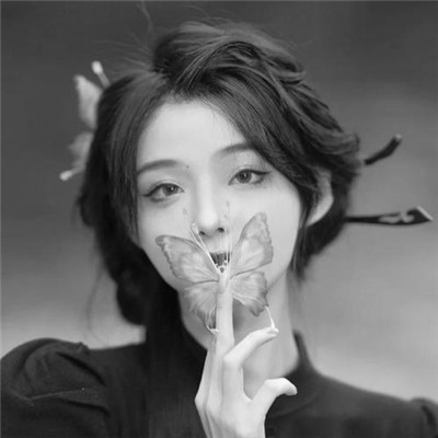 微信高清黑白女生头像