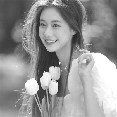 微信高清黑白女生头像