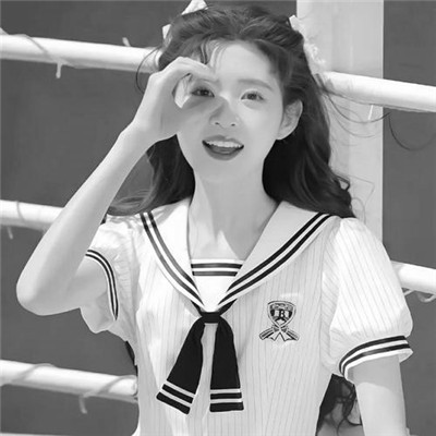 微信高清黑白女生头像