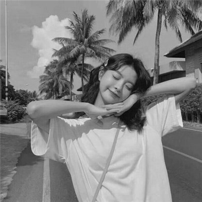 微信高清黑白女生头像