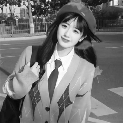 微信高清黑白女生头像