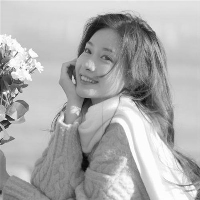 微信高清黑白女生头像