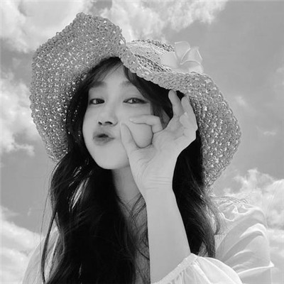 微信高清黑白女生头像