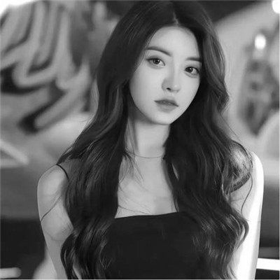 微信高清黑白女生头像