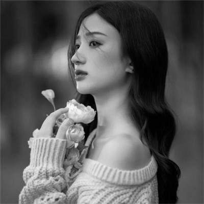 微信高清黑白女生头像