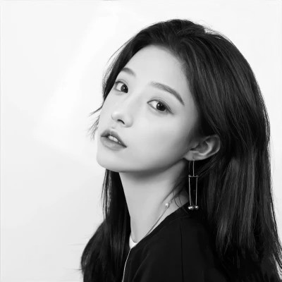 女士高冷黑白头像图片高清