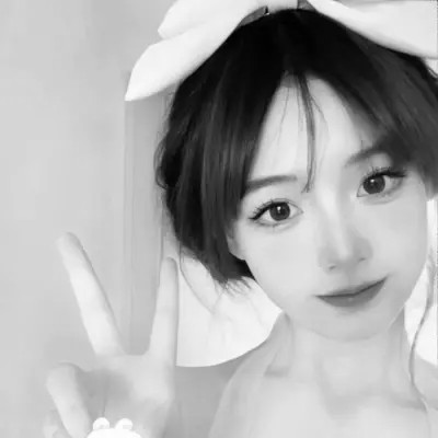 头像黑白系高清女真人