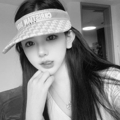 头像黑白系高清女真人