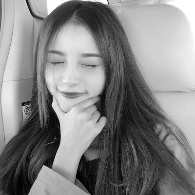 头像黑白系高清女真人