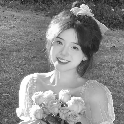 头像黑白系高清女真人