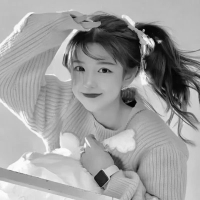 头像黑白系高清女真人