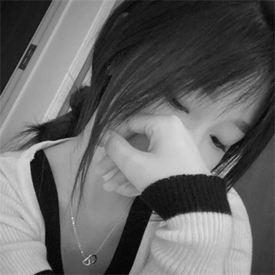 头像黑白系高清女真人