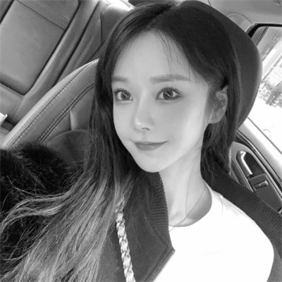 头像黑白系高清女真人