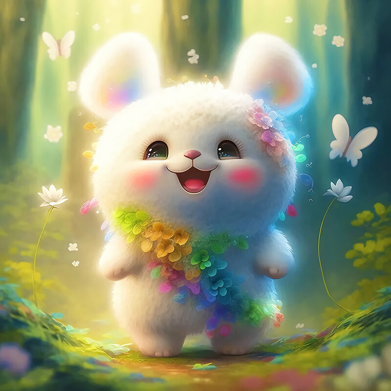 最美兔子头像