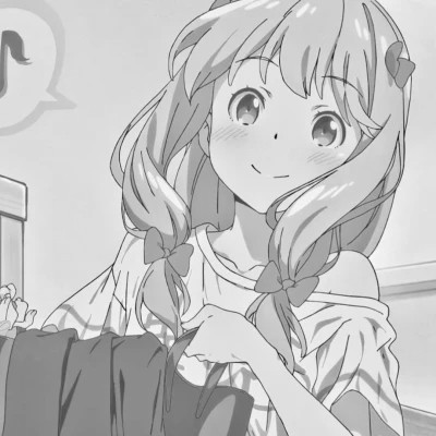 高质量漫画风黑白女漫头