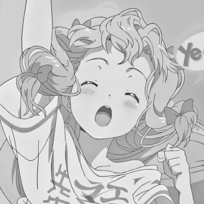 高质量漫画风黑白女漫头