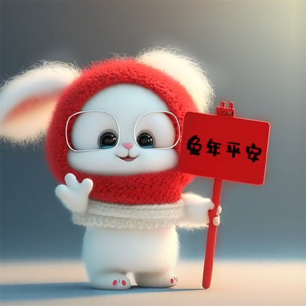 2025年最火兔年头像可爱图片