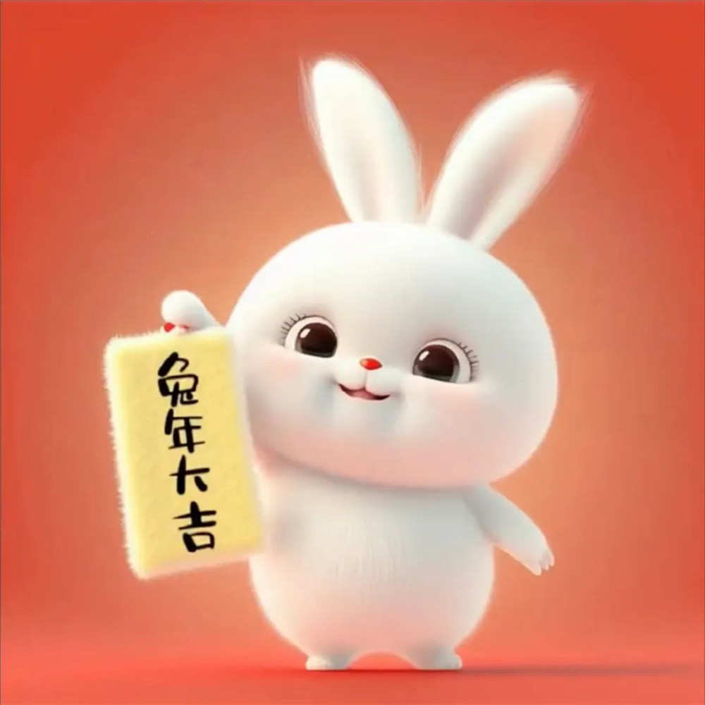 2025年最火兔年头像可爱图片