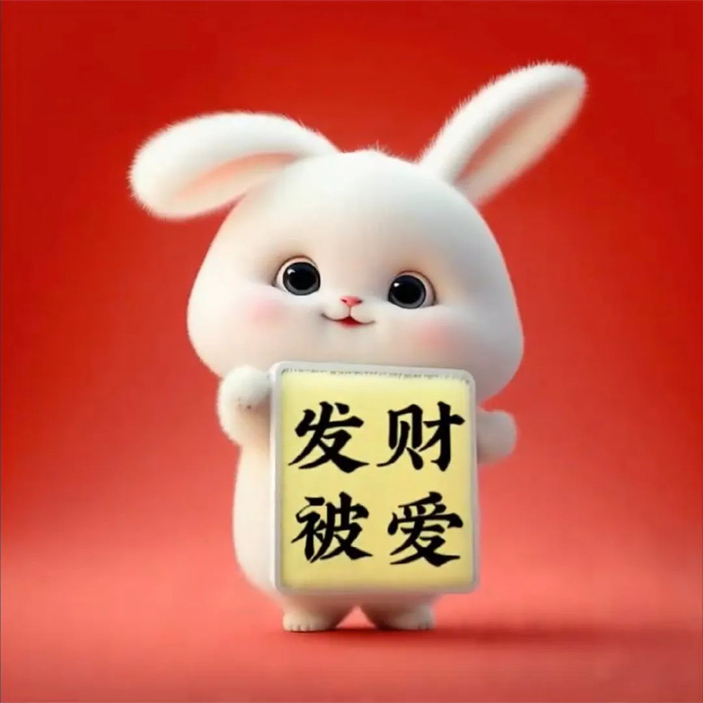 2025年最火兔年头像可爱图片