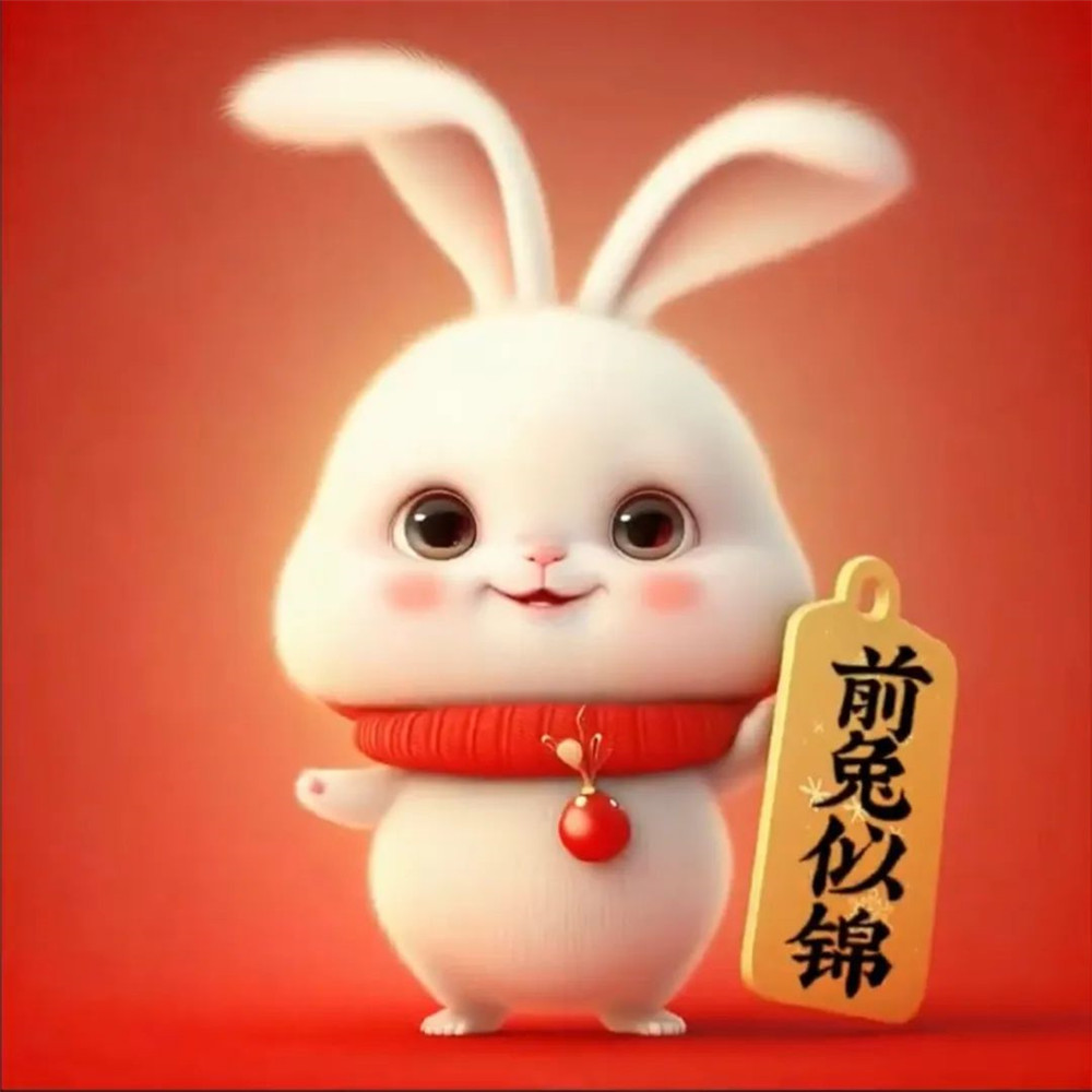 2025年最火兔年头像可爱图片
