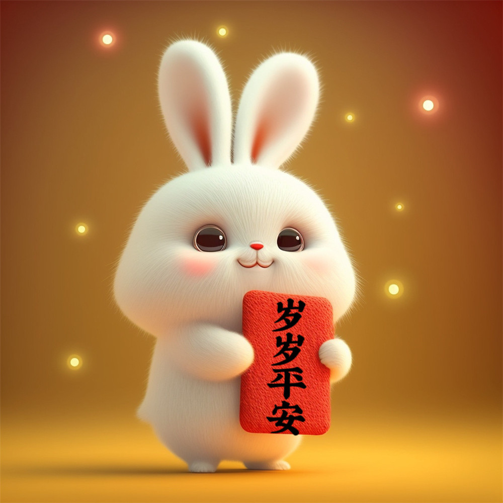 2025年最火兔年头像可爱图片