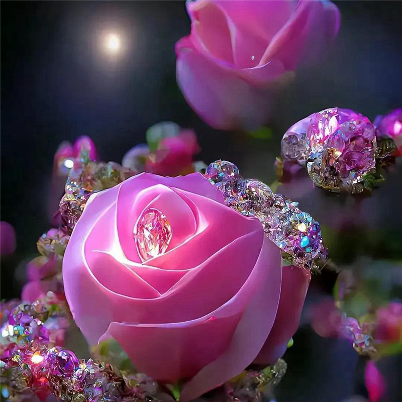 唯美梦幻玫瑰花头像图片