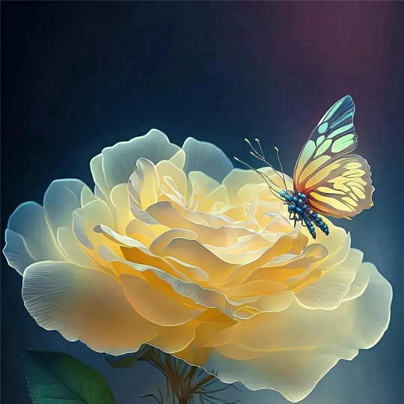 唯美梦幻玫瑰花头像图片