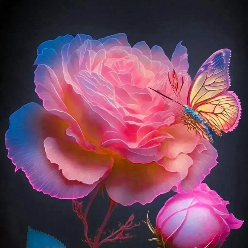 唯美梦幻玫瑰花头像图片