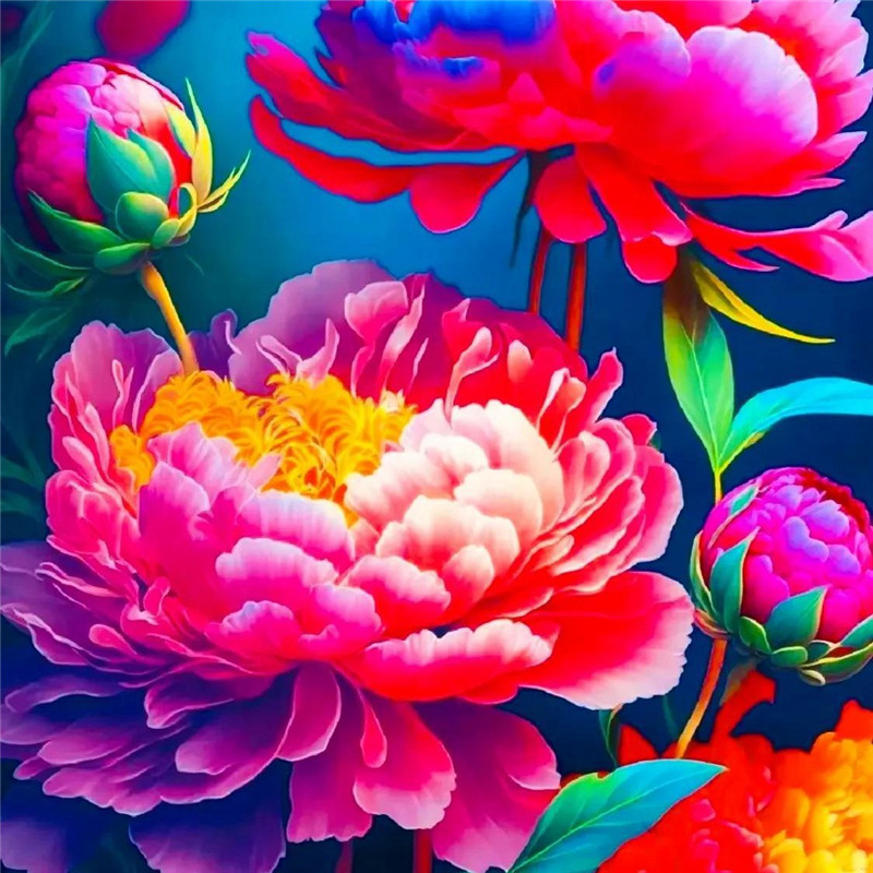 好运连连牡丹花头像