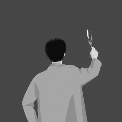 动漫情头黑白一左一右